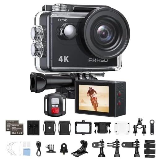 Caméra Sport 4K 30fps 20MP WiFi - Camera 4k Étanche jusqu'à 30M avec Stabilisation, Grand Angle de 170° - Télécommande 2.4G - Qualité d'image Ultra HD pour Les Passionnés d'Aventure
