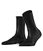 Produktbild FALKE Damen Socken Sensual Silk - Baumwoll- /Seidegemisch, 1 Paar, Schwarz (Black 3009), Größe: 37-38