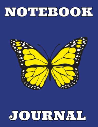Notebook butterfly Navy Blue Journal: Journal for Writing, Drawing, Painting,