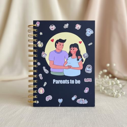 Image of Pregnancy Journal for Pregnant Women - 40-Week Bump Tracker & Memory Book with Stickers | Guided Pregnancy Planner with Prompts, Milestone Pages & Hardcover Keepsake | Gift for Expecting Moms (Goth mom)