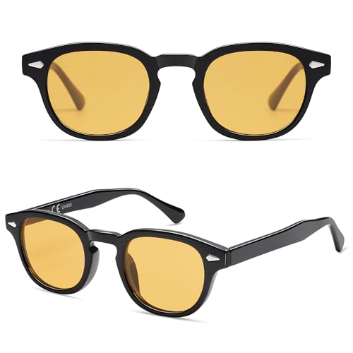 Image of SOJOS Retro Small Round Sunglasses for Men Women Trendy Circle Style UV400 Lenses Unisex Sun Glasses SJ2251