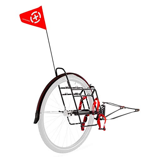 Fahrradanhänger Einrad Extrawheel Unisex-Adult, Schwarz, 26 Zoll