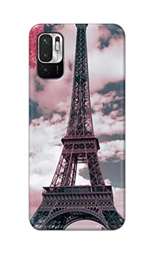 Image of Lovers Famous Place Eiffel Tower in Paris Hard Back Case Cover for Redmi Note 10T 5G, Poco M3 Pro 5G, Redmi Note 10 5G Back Cover -(J5) VNS2227