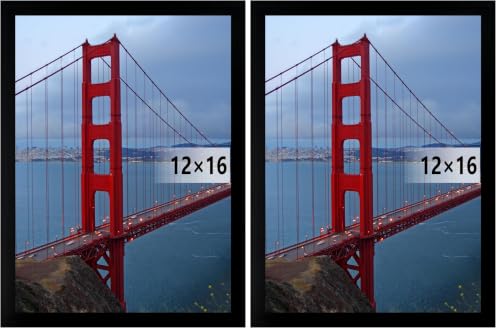 Image of BESCRCL 12x16 Frame Wall Hanging Picture Frames, Black, 2 Pack