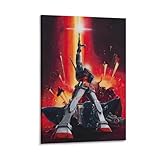 機動戦士ガンダム 映画ポスター ウォールアート キャンバス 印刷 画像の絵 壁掛け 飾り ホーム装飾08x12inch(20x30cm)