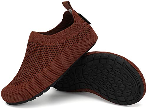 SAGUARO - SAGUARO Chaussons Bébé Enfant Garçons Pantoufle Fille antidérapante Garcon Chaussures Marron 18/19 EU