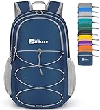 ZOMAKE Lightweight Packable Backpack 28L, Foldable Backpacks Water Resistant Collapsible Day Bag Light Daypack for Hiking(Navy blue)