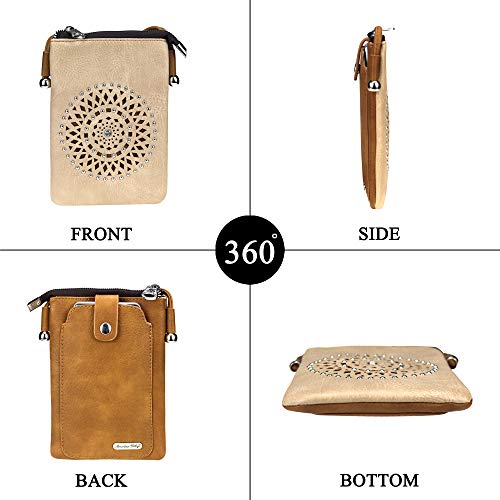 Montana West Small Crossbody Cell Phone Purses For Women Western Crossbody Bag Wallet Pouch Ph02-217Br #TOP6