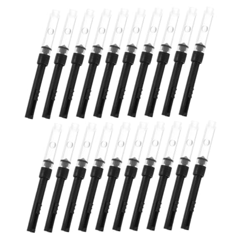 FIXOSHEE Suministros para Pluma Estilográfica 30 Piezas Absorbentes de Tinta de 3,4 MM y Depósito de Plástico para Recarga sin Derrames en Oficina y Estudio