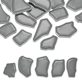 PATIKIL 250g/0.55LB Irregular Ceramics Mosaic Tiles, 0.79'-1.57' Mosaic Stained Tile Broken Porcelain Pieces Stones Bulk for DIY Craft Making Vases Home Decoration, Gray