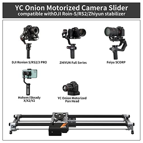 Caméra Motorisé Slider Camera 80cm avec Contrôle par Application en Fibre de Carbone, Compatible avec Stabilisateur Ronin S et RS2 et stabilisateur Zhiyun
