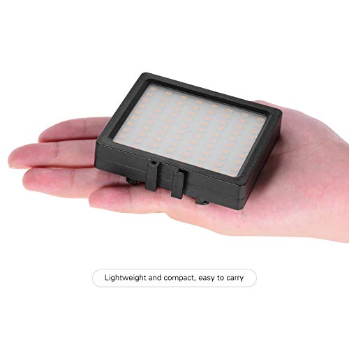 O painel de luz de vídeo LED na luz regulável da câmera Adaskala 5600 K. O flash ajustável de brilho