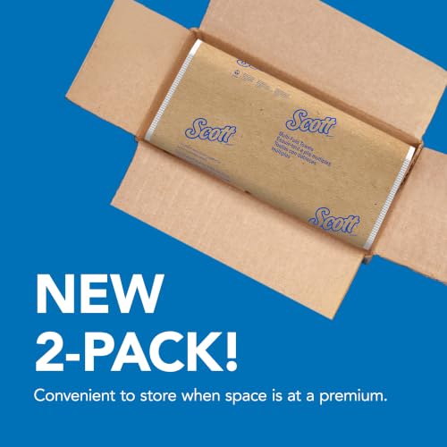Image of Scott Professional Multifold Paper Towels, 2 Packs x 250 Sheets (60055) | Universal, Standard Tier, Absorbency Pockets, White, Compact Easy Storage, Compatible with Universal Folded Towel Dispensers