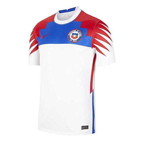Nike 2020-2021 Chile Away Football Soccer T-Shirt Jersey White