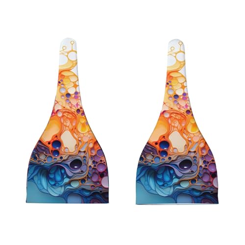 Multicolored marbling Print Newborn Baby Hat, Soft Top Knotted Beanie Cap, Cute Infant Headwear for 0-6 Months Welcome Party3