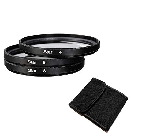 Kit filtro Estrela 77mm Star Filter 4 6 8 pontas lente 77mm