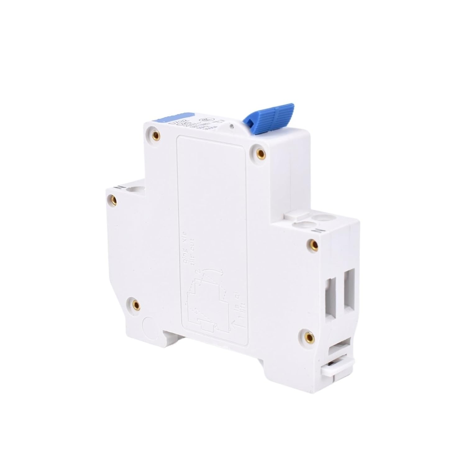 DZ32-32 1P+N C32 DPN 230V AC MCB Din Rail Mounting 6A 10A 16A 20A 25A 32A Household Air Switch Mini Circuit Breaker(16A)
