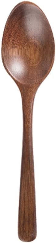 Soup Spoon Wooden Long Handle Spoon Household Soup Spoon Multi-model Color Handmade Spoon Soup Ladle (Color : 06)