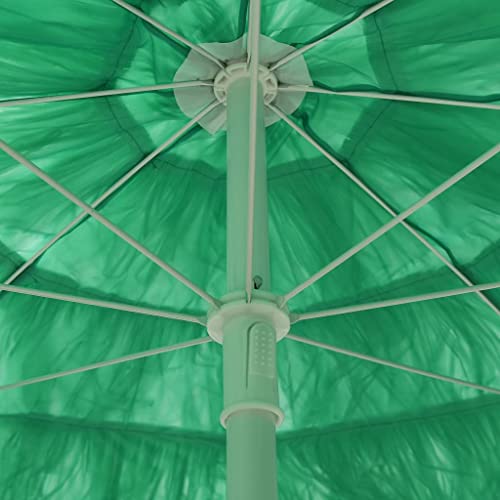 Sombrilla de playa estilo Hawái CLSDRZC de 240cm regulable para terraza 6