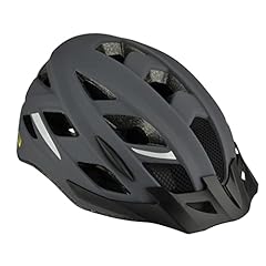 Fischer Erwachsene Fahrradhelm, Radhelm, Cityhelm Urban Levin, L/XL, 58-61cm, grau, mit beleuchtetem Innenring-System