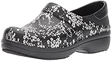 Crocs Women's NeriaProGrphClg Shoe, Black/Silver Metallic, W9 M US