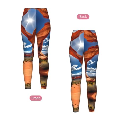 Leggings de compresión suave y ropa de gimnasio para mujer estilo Arches National Park 4