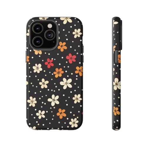 Coque fleurie iPhone 14 Pro Max rigide et mate pour vos sorties urbaines