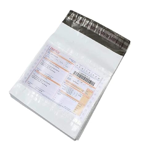 Image of S R Packing Supply 16x20 Inch Plain Temper Proof Courier Bag Pod 60 Micron With Document Pouch (Pack of 1000)