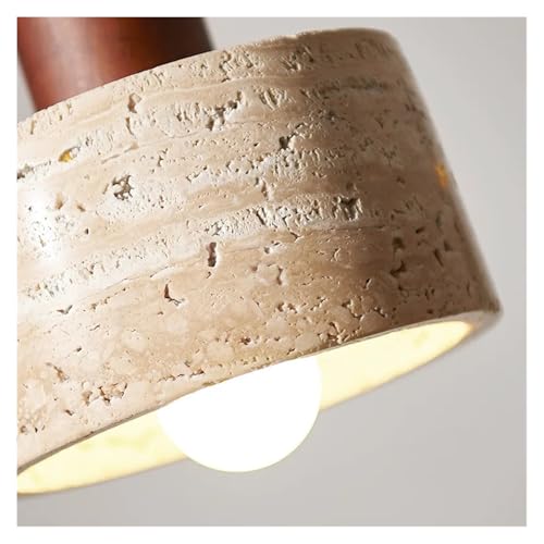 Lustre LED en pierre jaune pour table à manger et design de maison - 5
