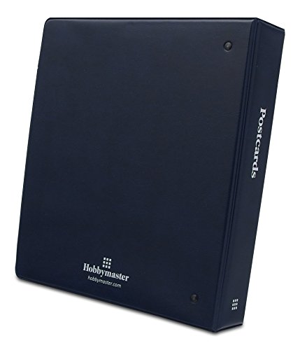 Hobbymaster Postcard Album, Trim "Classic" Style (Blue) holds your post card collection, expandable