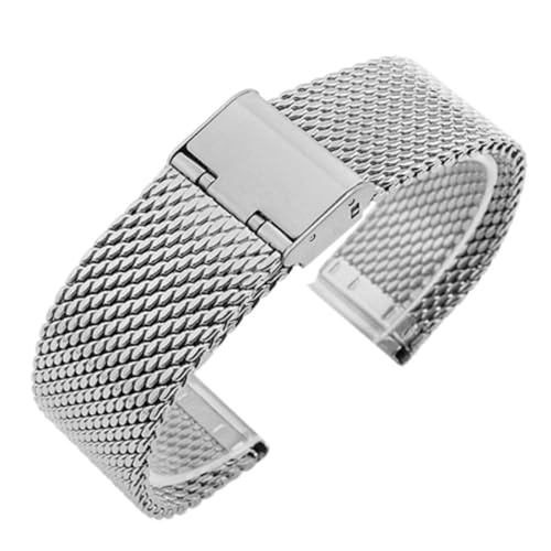 Bracelet montre maille milanaise anti irritation acier universel