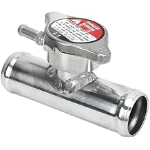 Aluminum In Line Radiator Hose Filler Neck Cap, 32mm 1-1/4in, 16PSI