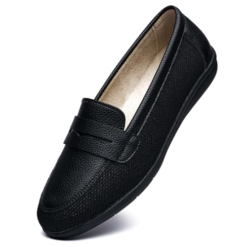 DeYashopin Women's Flats Shoes Non-Slip Ballet Shoes for Dressy Occasions,Walking and Driving Lightweight & Flexible for Comfort