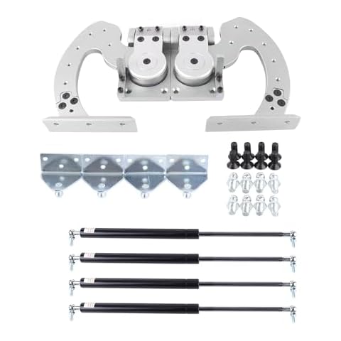 Universal Lambo Door Kit, Adjustable 90 Degree Bolt Vertical Door Hinge Kit, Vertical Butterfly Door Conversion Kit Including Open Cars for Lambo Door Bolt Kit Cover