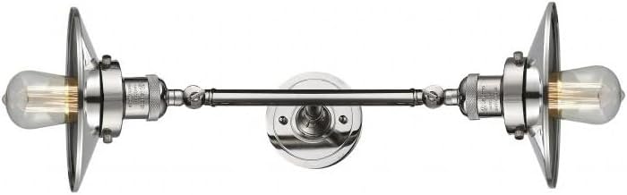 Innovations 208L-PN-M1 2 Vertical Bath Vanity Light, Polished Nickel