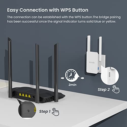 Tenda A33 Ax3000 Wifi 6 Extender, Wifi Booster Wifi Range Extender, 2.4/5Ghz Dual Band Wifi Extender With Ethernet Port, Ap Mode, Wps Easy Setup, Wifi Extenders Signal Booster For Home #TOP5