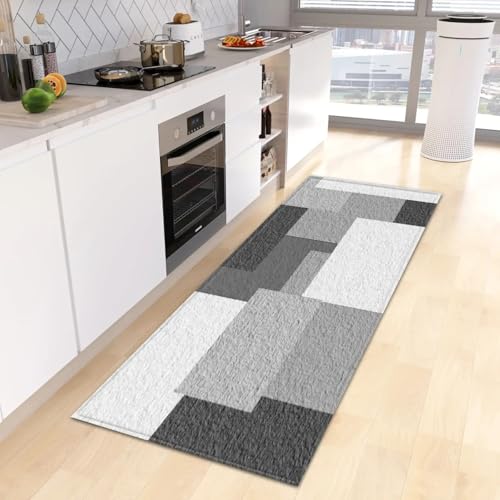 Alfombra de cocina rectangular lavable pequeña para salón y pasillos 2