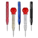 Múltiples usos: el punzón central automático es adecuado para posicionamiento de madera, posicionamiento de metal, posicionamiento de pared y otras tareas de marcado.