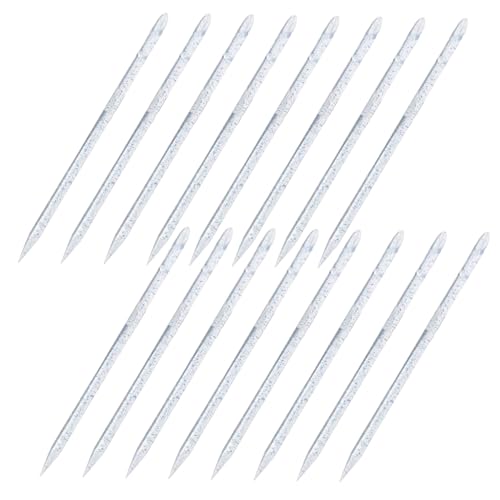 NULYLU 100pcs Nail Art Rods Cuticle Pusher Set Nail Care Tools for Beginners Professionals Plastic Cuticle Remover Cleaner