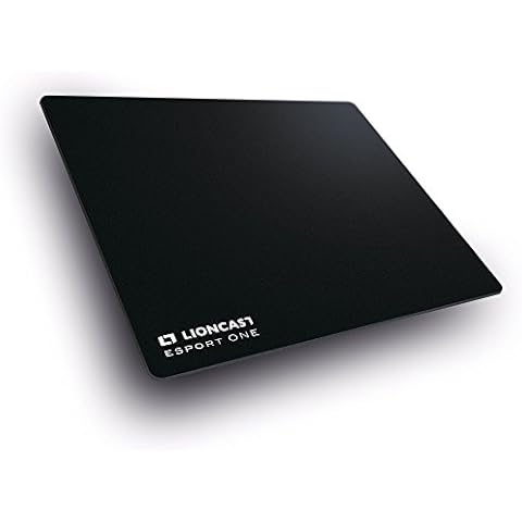 Lioncast Esport ONE Gaming Mouse Mat Pad Black Edition XL (400mm x 480mm), Compatible with Laser and Optical Mice Cover