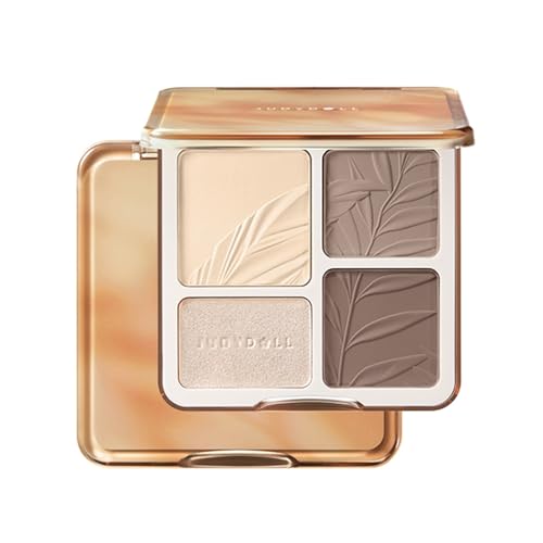 ジュディドール ハイライト シェーディング メリハリマスターパレット 中国コスメ シェーディング 立体感 小顔ナチュラルカラー (#02 ウォームトーン)