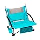KingCamp Strand Liege Stuhl Hoch Lehne Camping Klapp Falt Sessel Niedrig 136 kg Cyan