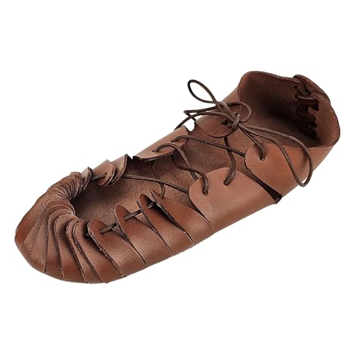 Vehi Mercatus Mittelalter Bundschuhe Braun mit Gummisohle (Braun, EU Schuhgrößensystem, Erwachsene, Numerisch, M, 40) Vehi Mercatus Mittelalter Bundschuhe Braun mit Gummisohle (Braun, EU Schuhgrößensystem, Erwachsene, Numerisch, M, 40)