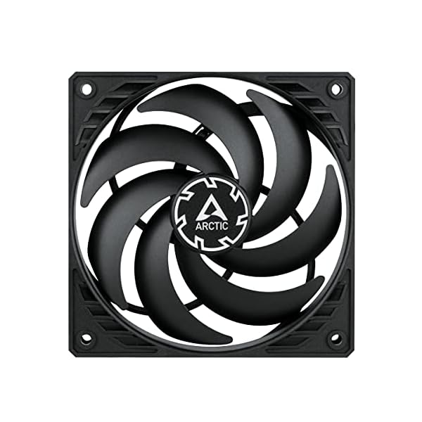 ARCTIC P12 SLIM PWM PST - 120 mm Ventilador de Caja para CPU con PWM Sharing Technology (PST), Muy Silencioso, Computadora, 300-2100 RPM - Negro - Image 5