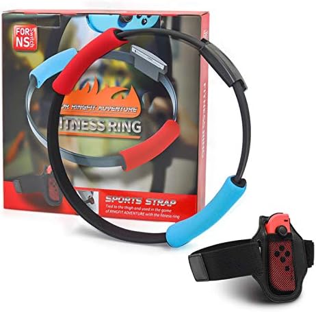 Adventurers Adjustable Elastic Leg Strap Ring-Con Grips for Joy-con Ring Fit Adventure Game Home Exercise Effective Accessories