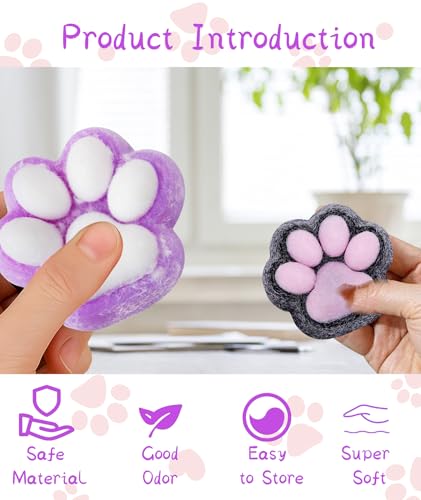 Image of Taba Squishy - Squishy Toy for Adults Stress Relief, Cute Animal Fidget Sensory Toys for Anxiety, Fun Novelty Gifts for Office Desk, Study or Travel (Dark Purple)