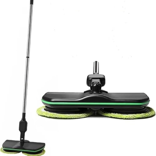 Aeroflux Cordless Electric Floor Mop – Rechargeable Scrubber, Sweeper, and Polisher(Black)