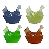 Covered Mini Glass Hens on Nests, 2025 New Vintage Farmhouse Decor, Depression Style Glass Hen on Nest Chicken Salt Cellar Dish, Bowl with Lid, Easter Gifts