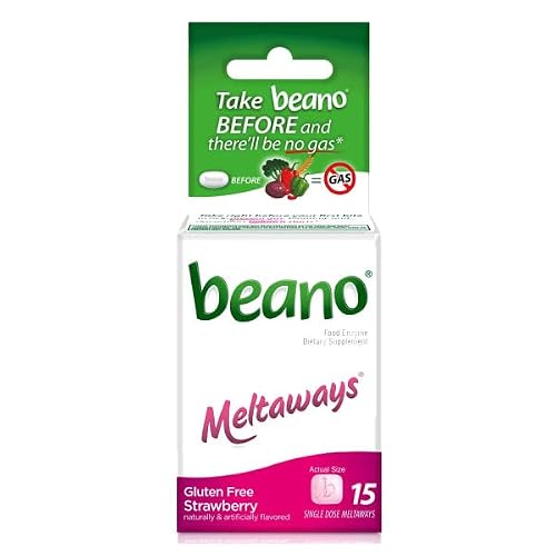 Beano Strawberry Meltaways Gas Prevention, 15 Count (Pack Of 4) #TOP1