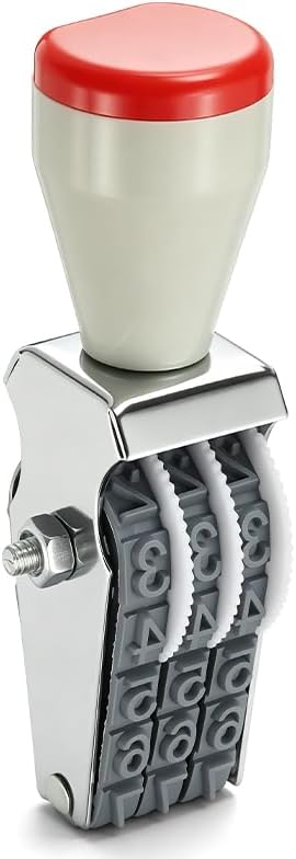Roller Stamp Adjustable Rubber Stamp (3Digit)